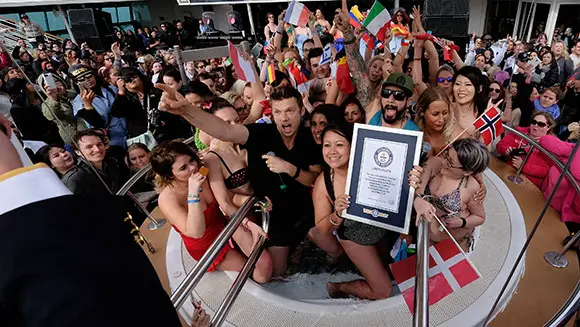 Backstreet's back with a splash... and an official Guinness World Records title