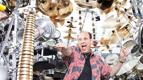 Meet RevM - the owner of the world's largest drum set - video