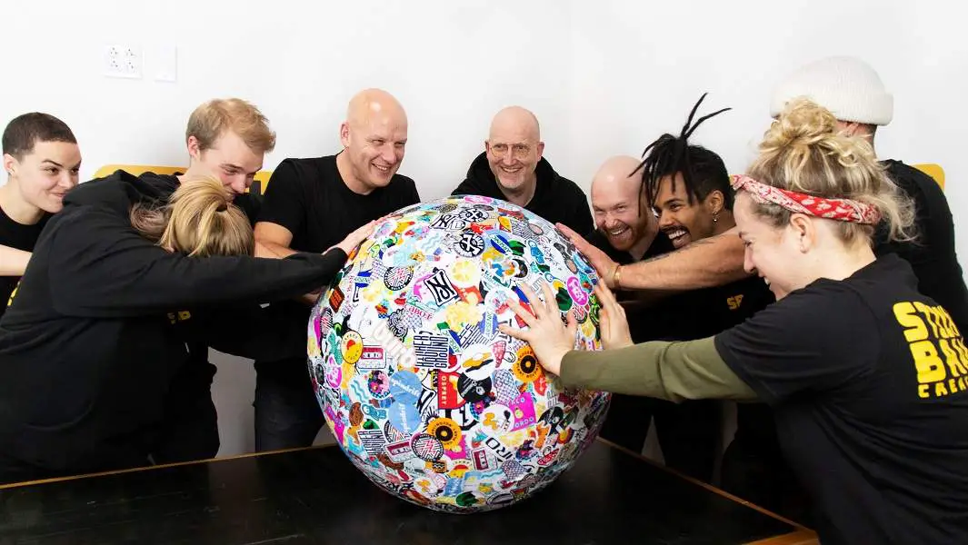 Vermont based company creates world’s largest sticker ball from recycled stickers