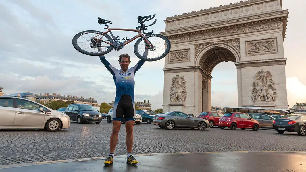 British endurance cyclist Mark Beaumont completes record-breaking circumnavigation