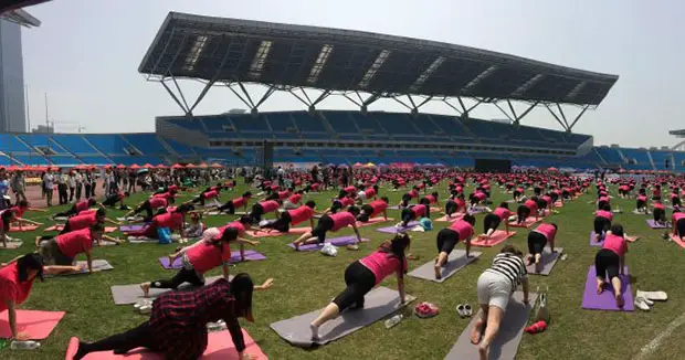 International Yoga Day Top Ten World Records Related To The Popular