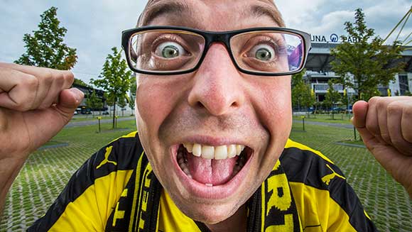 Dortmund football fan sets record for shouting longest 'goal'