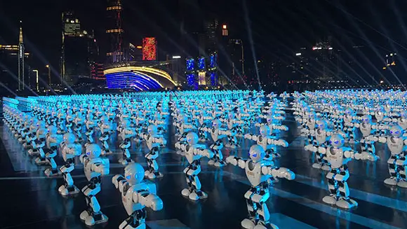 Most robots dancing simultaneously high res