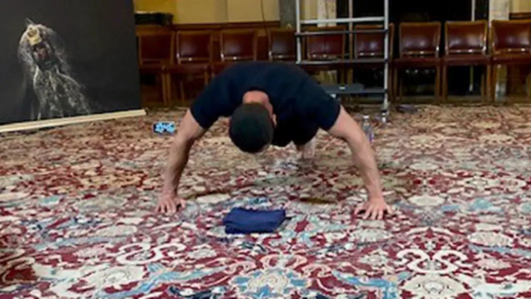 Man does 3,378 push ups in an hour, breaking record on seventh attempt