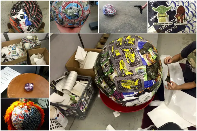 Making the world's largest ball of stickers