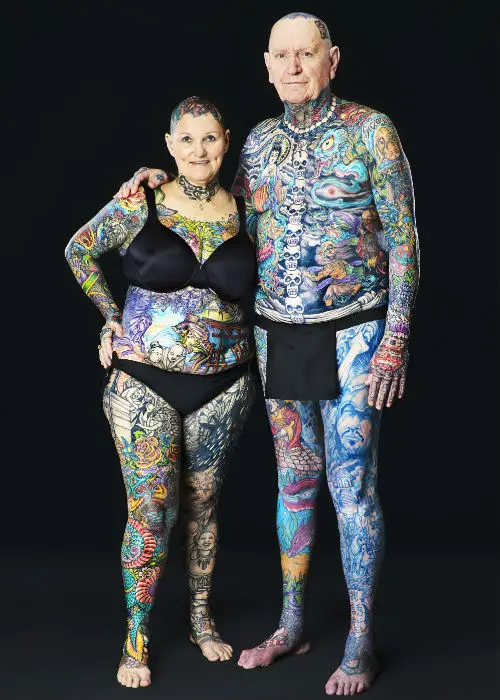 69 Year Old Becomes The Most Tattooed Woman Ever With 9875 Of Her 
