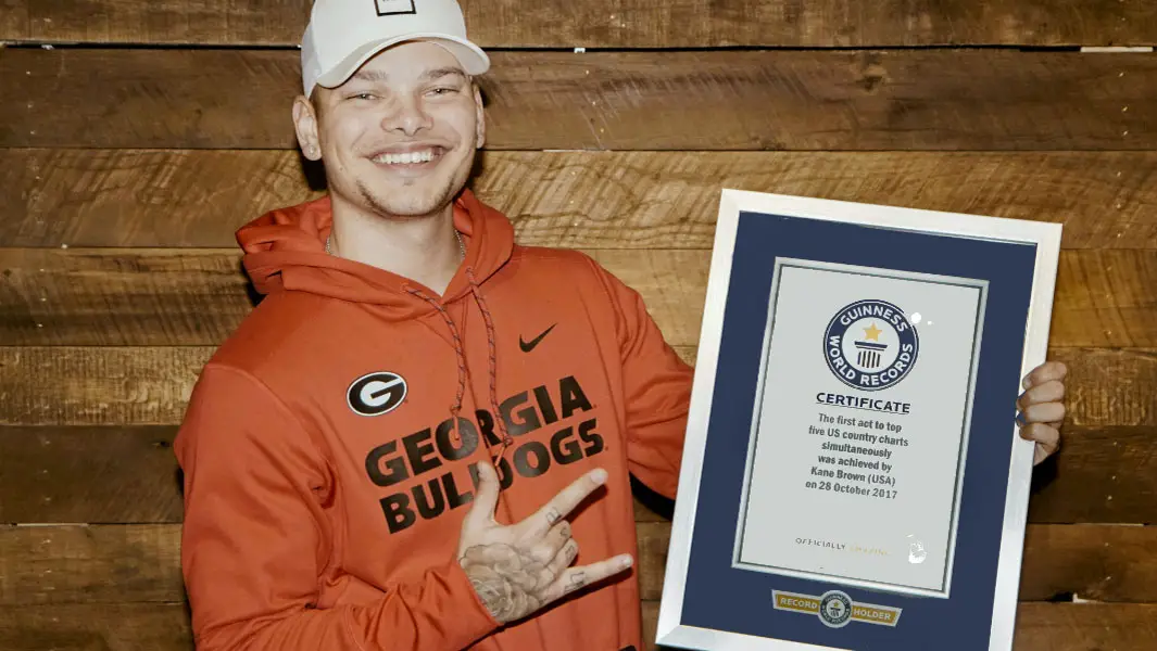 Country music star Kane Brown earns record for his chart-topping success 