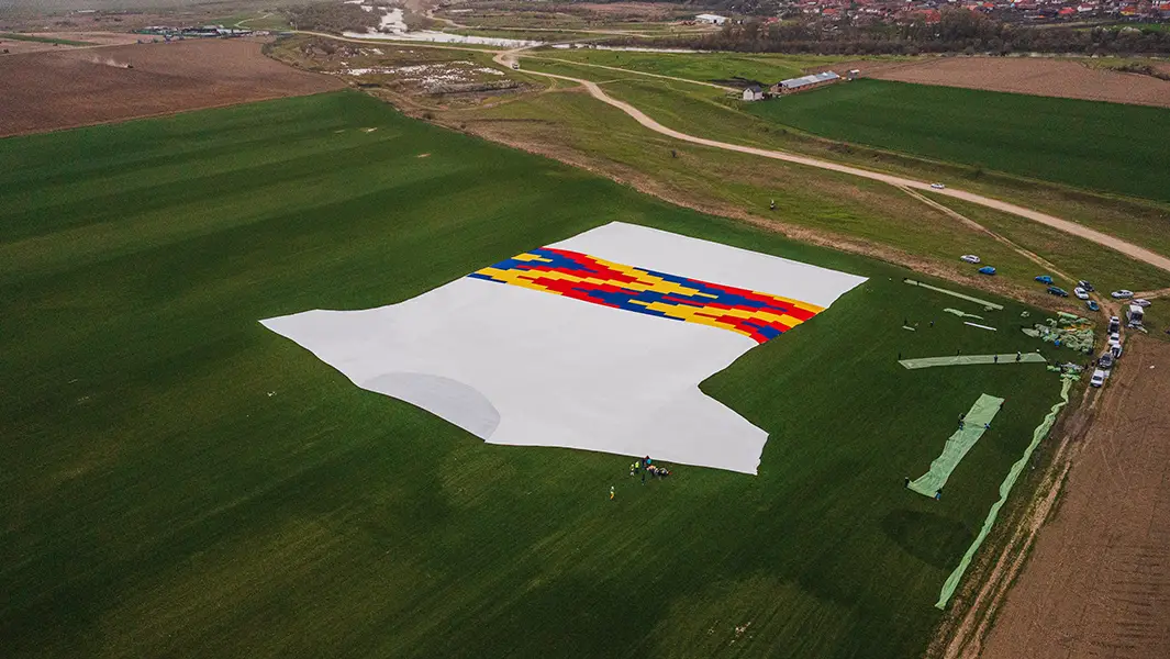 World's largest T-shirt made entirely of recycled materials is big as a rugby pitch