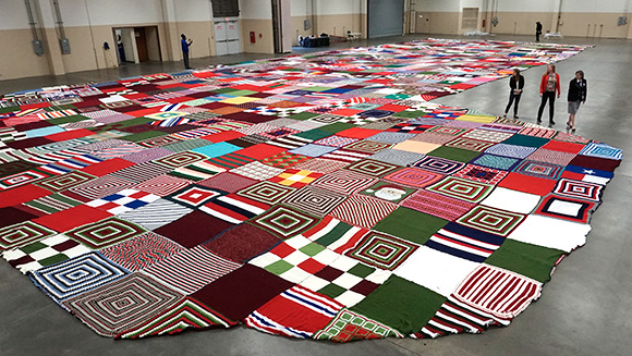 Largest knitted stocking