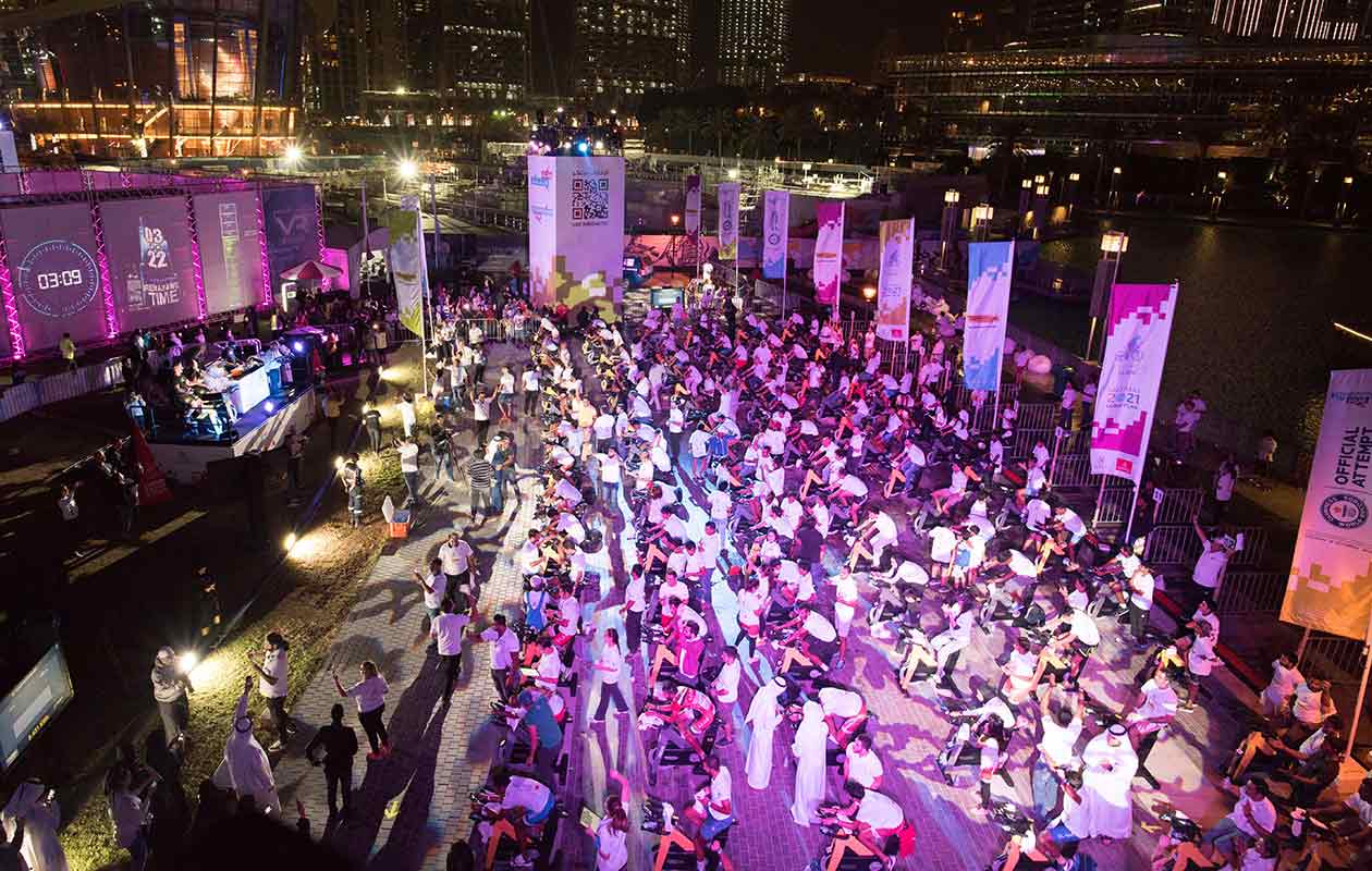 Dubai static cycling record header