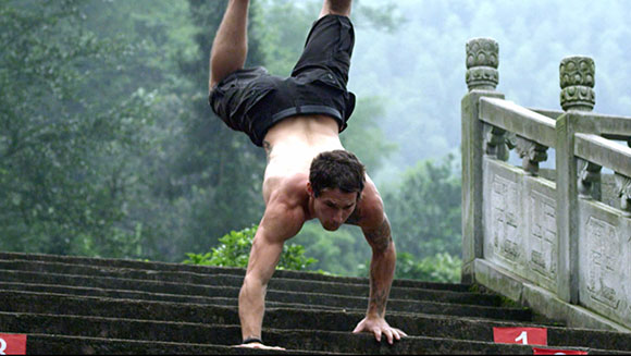 fastest time to descend fifty steps walking on hands header