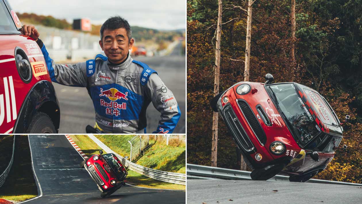Fastest side wheelie lap of the the Nurburgring collage header