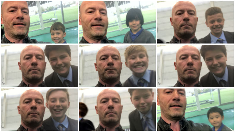 Alan Shearer selfie world record attempt header