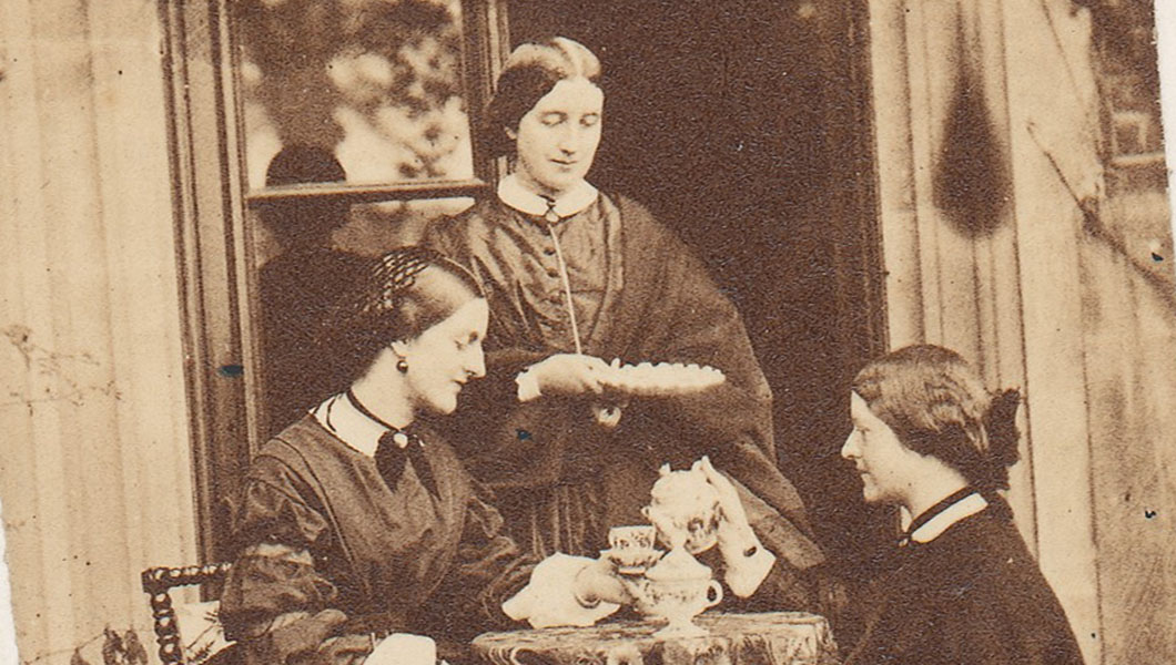 Teabags on white background