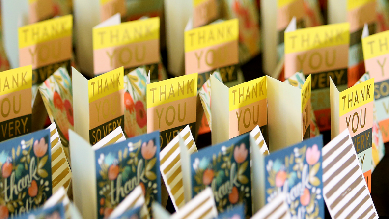 Most greetings cards collected in 24 hours