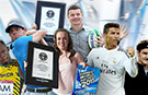 Cristiano Ronaldo, Rory McIlroy and Roger Federer among sports stars to make the cut in Guinness World Records 2015 book