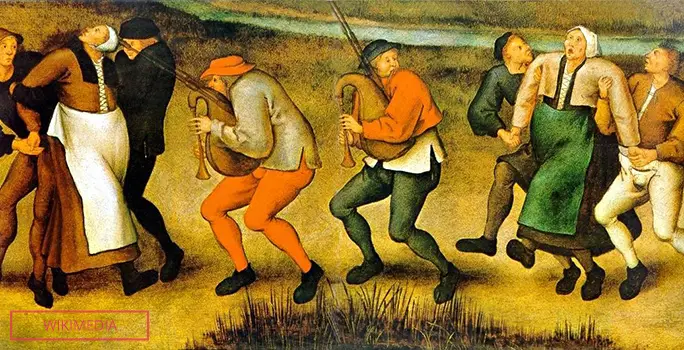Dance at Molenbeek by Pieter Breughel the Younger (1564-1638), based on a 1564 drawing by his father, Pieter Breughel the Elder