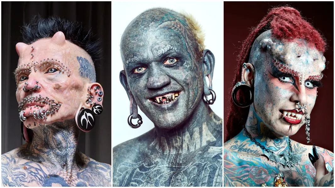 Extreme tattoo and piercing