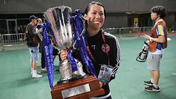 Chan Yuen-ting named first female football coach to win a top-flight men's championship