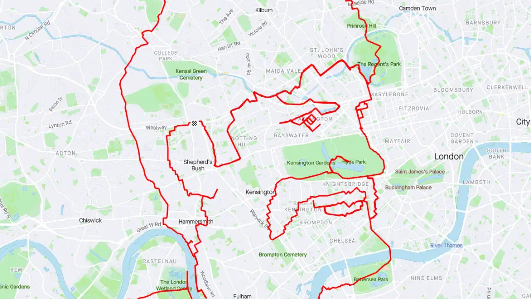 "Pedalling Picasso" breaks record with huge GPS drawing for Movember