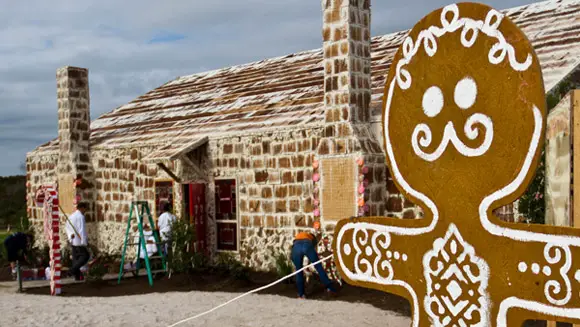 Largest gingerbread house for charity gets us in the Christmas spirit