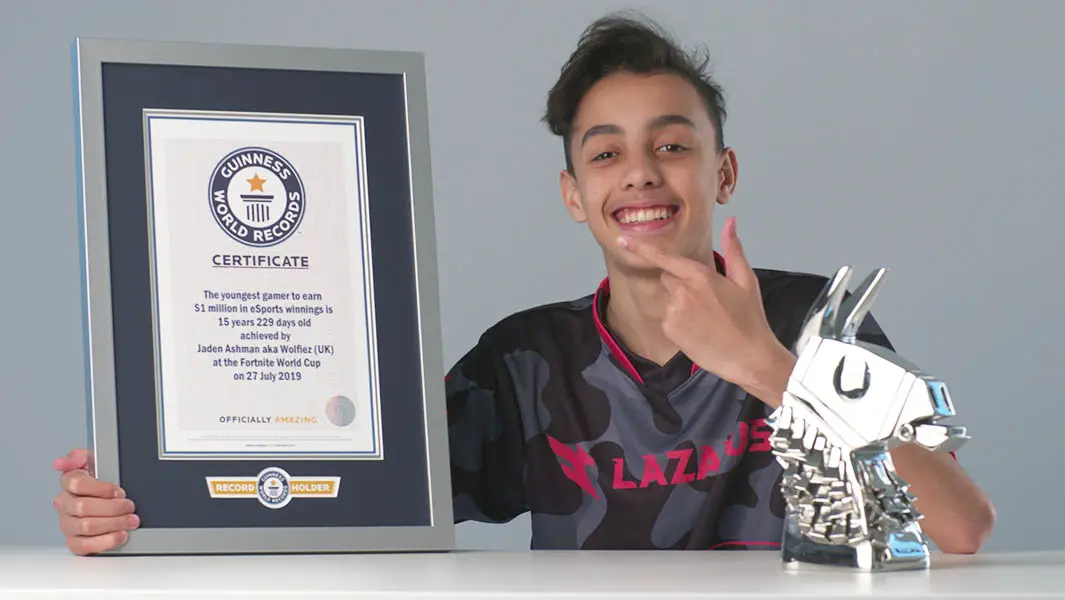 Meet The 16 Year Old Esports Millionaire Who Plays Fortnite Professionally Guinness World Records