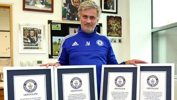 Jose Mourinho, Ronaldo and Yaya Toure among new football title holders in Guinness World Records 2016 edition