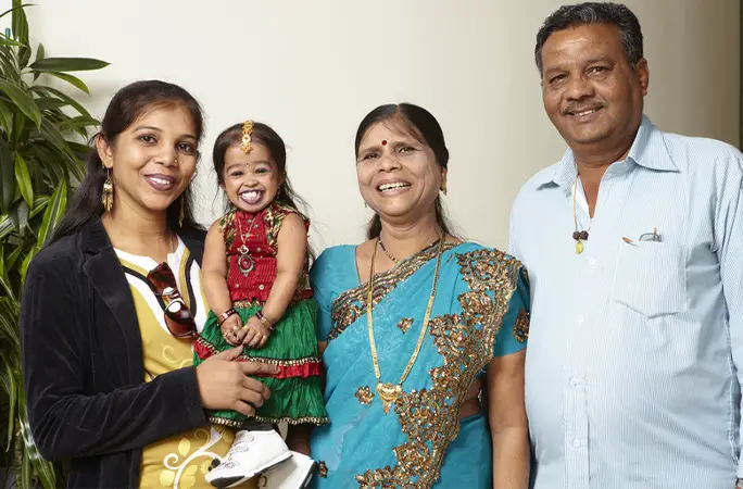 Jyoti avec sa famille