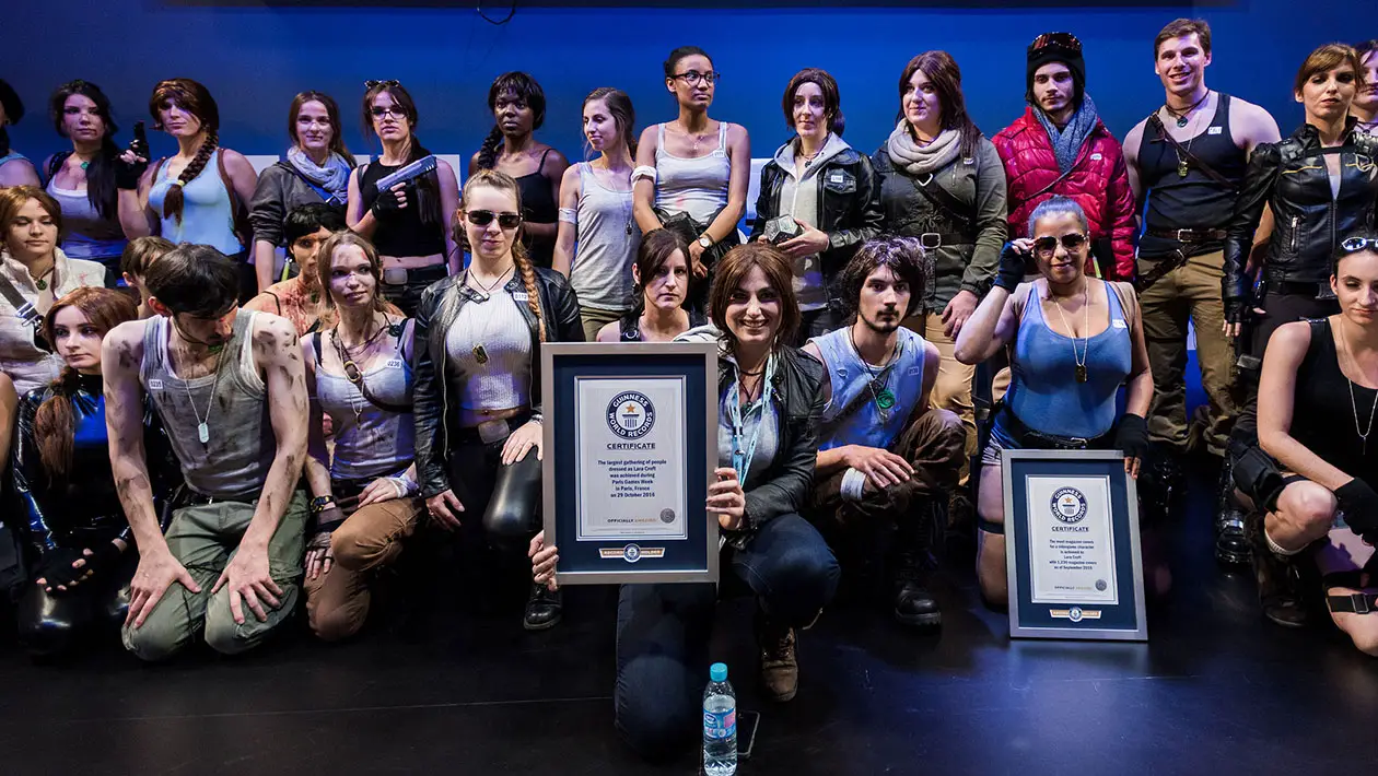 Tomb Raider cosplay gathering sets world record as Lara Croft is honoured at Paris Games Week