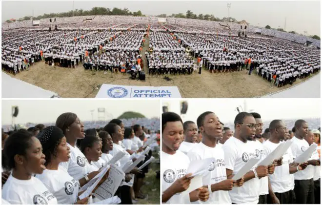 Video: Watch Nigerian choir sing their way to largest group of carol singers record