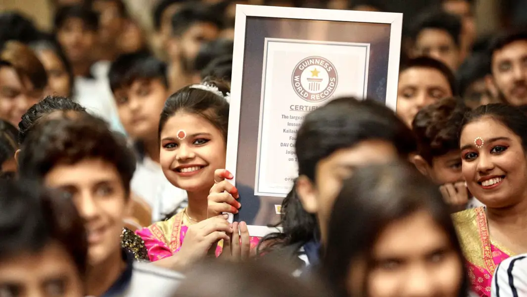 Nobel Peace Prize winner Kailash Satyarthi’s record-breaking lesson to help kids