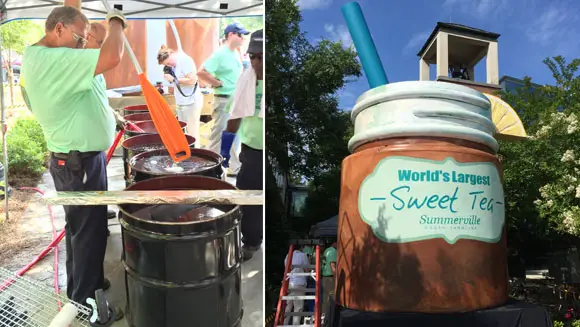 Small US town reclaims record for largest iced tea
