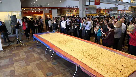 Canadian food retailer reclaims record for world's largest naan bread