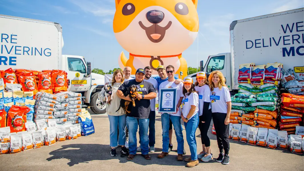 Record-breaking pet food donation exceeds expectations by feeding hundreds of pets