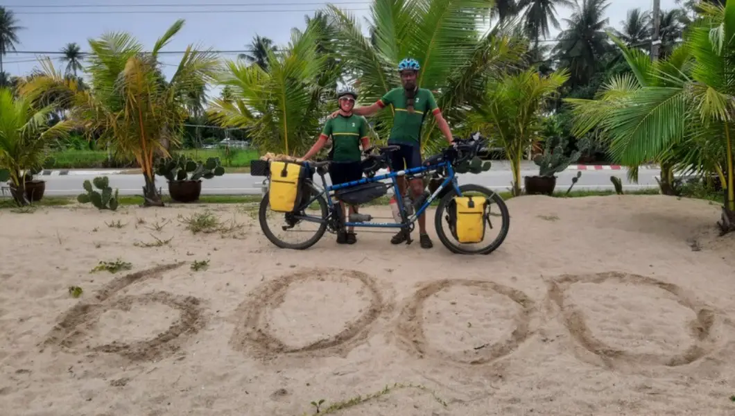 Married couple overcome challenges and motorcycle crash to set epic tandem bike record