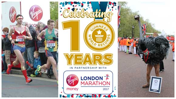 VIDEO: 2017 marks 10 years of Guinness World Records at the Virgin Money London Marathon