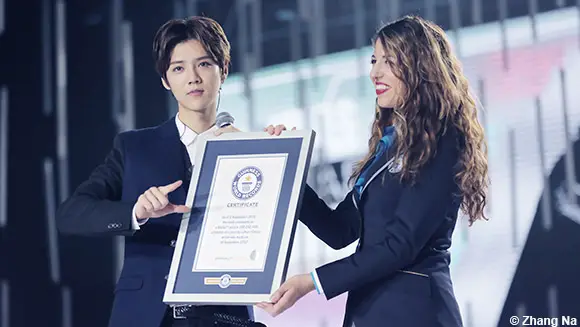 Asian singer LuHan increases record for most comments on a Weibo post by 87 million