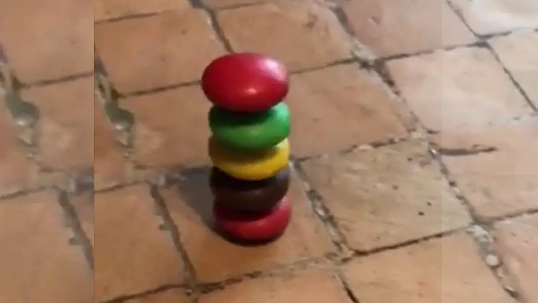 Tallest stack of M&M's record broken by 23-year-old Brit 