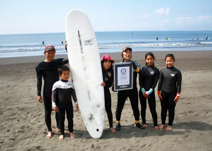 Oldest Person to Surf 7