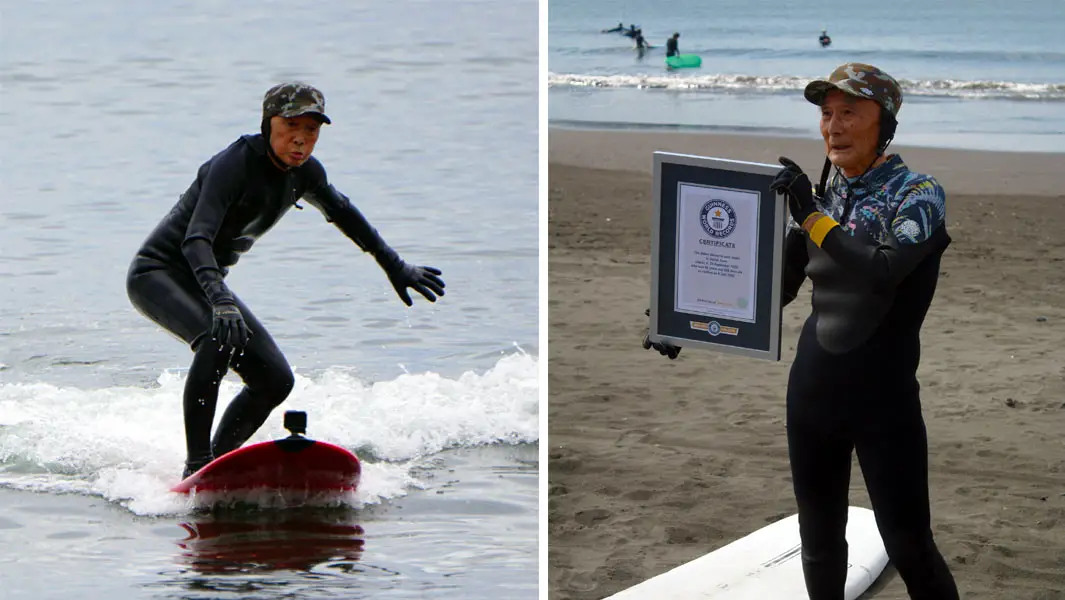 Oldest Person to Surf Top