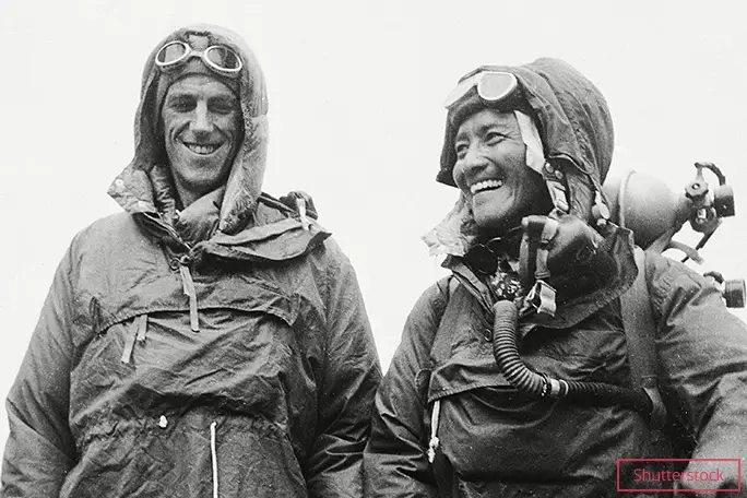 The first people to scale Everest were Edmund Hillary and Tenzing Norgay in 1953