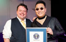 PSY receives Guinness World Records certificate for Gangnam Style