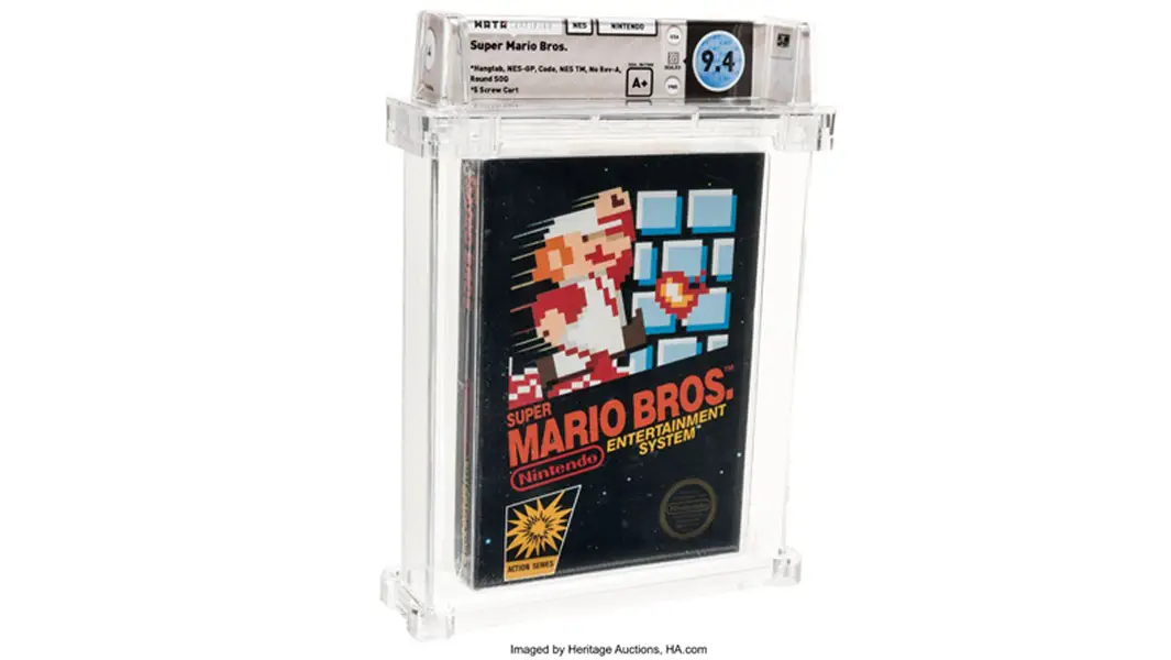 Super Mario Bros game from 1985 sells for $114,000 at auction 