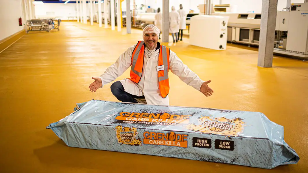 Whopping protein bar that weighs over 500lbs is world's largest 