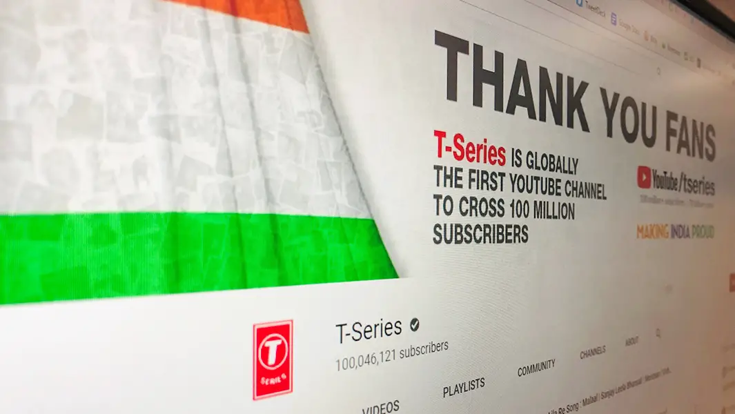T-Series sets record for first YouTube channel to surpass 100 million subscribers