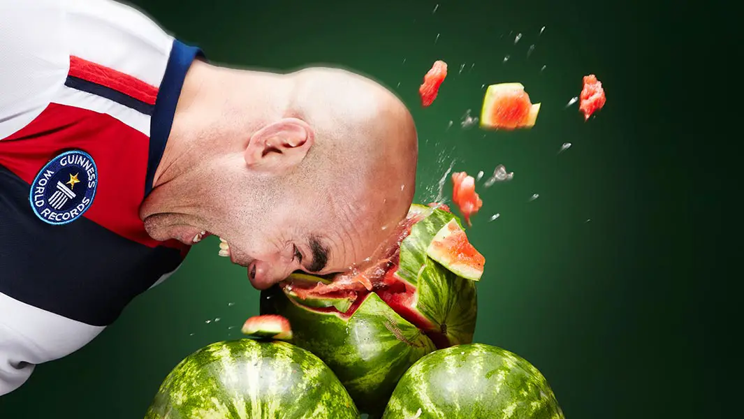 Video: Meet the man who can crush watermelons with his head | Guinness World Records
