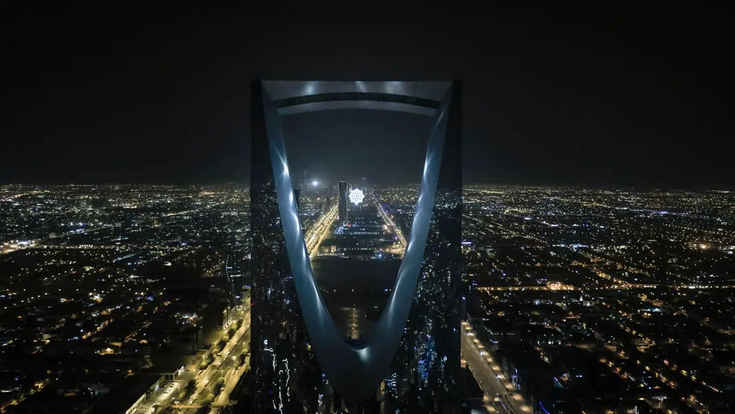 Massive ornament and LED structure break records in Saudi Arabia