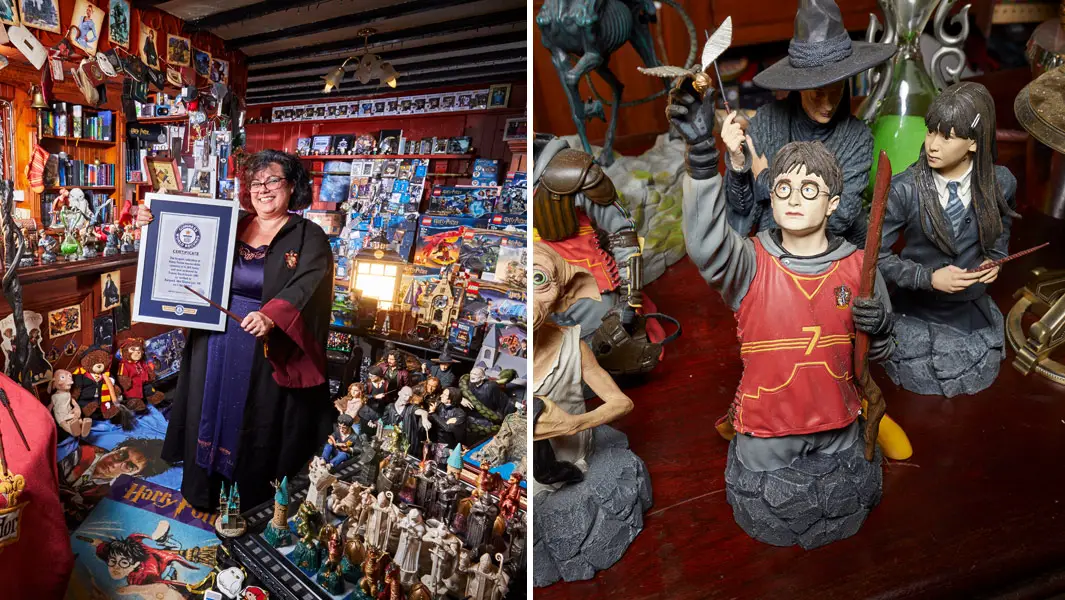 Woman has the world's largest 'Harry Potter' memorabilia