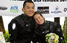 How deep is your love? Couple set underwater wedding world record 
