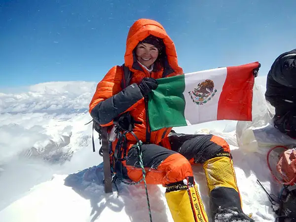 Viridiana conquering Mount Everest